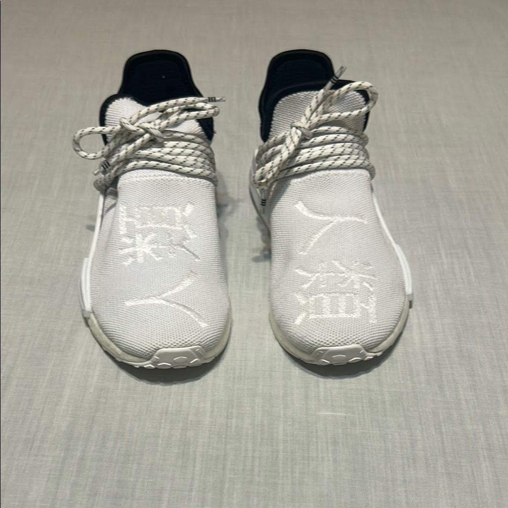 Adidas Pharrell Williams White and Black Sneakers - Picture 5 of 7